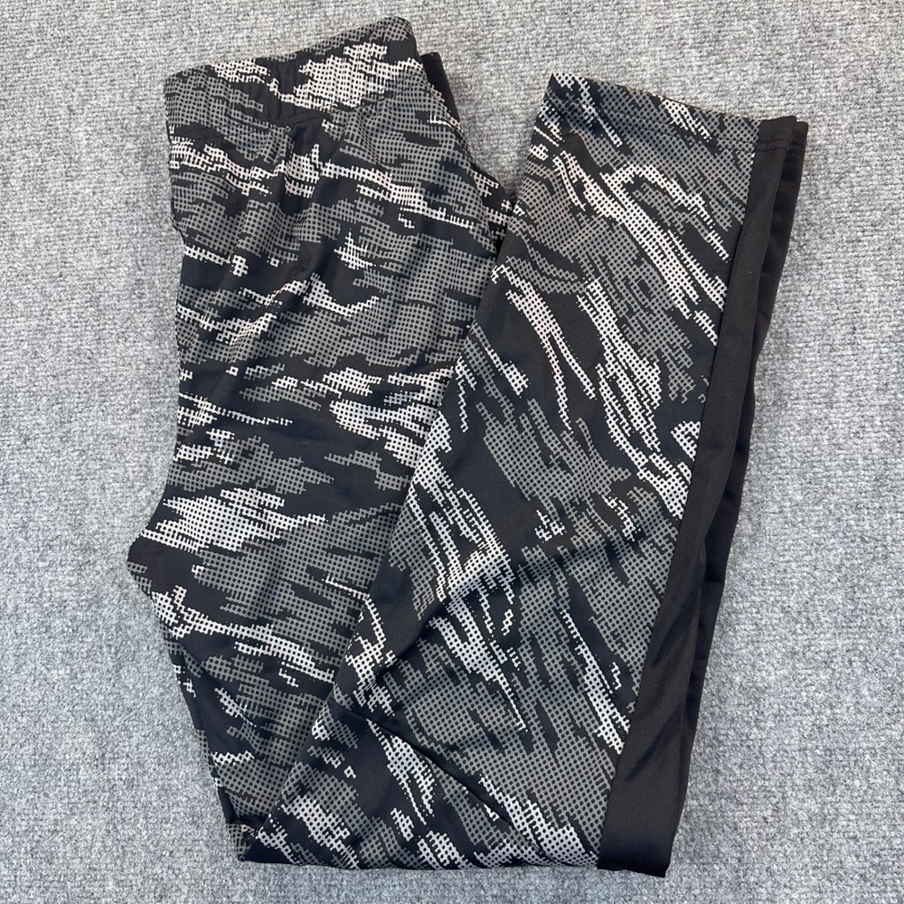 PUMA Men's Contrast 2.0 Camo Print Knit Joggers SweatPants Mens M Black Athletic